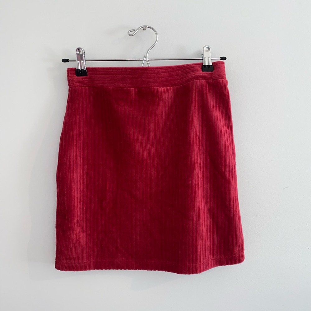 Double Zero soft stretchy red skirt